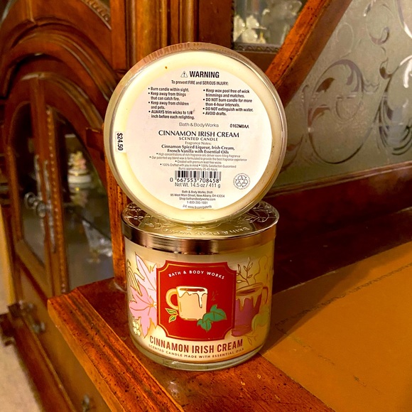 Bath & Body Works Accents Bath Body Works Cinnamon Irish Cream Candle Set Poshmark